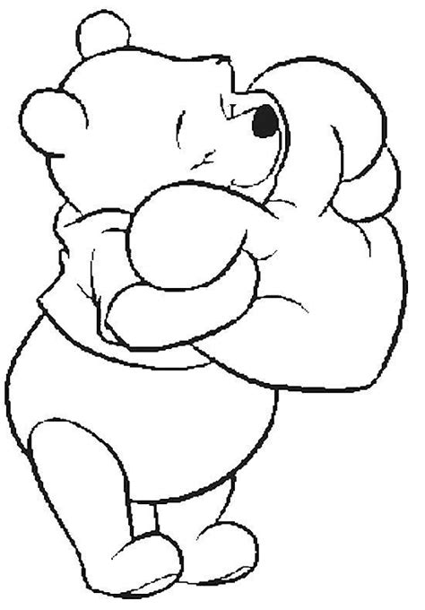 pooh valentine coloring pages tripafethna