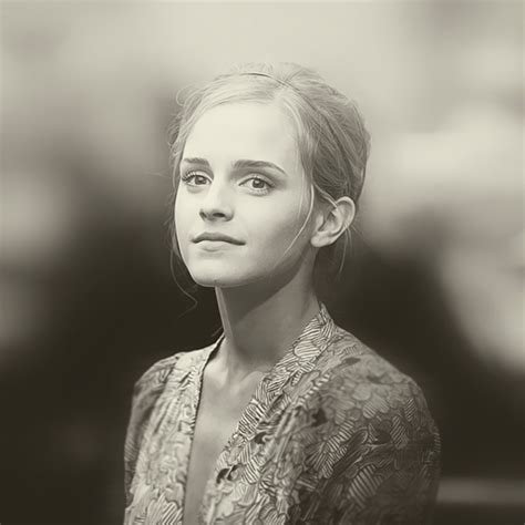 Black And White Emma Watson Eyes Harry Potter Image