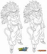 Goku Coloring Ssj5 Pages Dbz Ssj4 Lineart V2 Naruttebayo67 Popular Deviantart sketch template