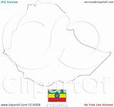 Ethiopia Outline Flag Illustration Map Clipart Royalty Vector Lal Perera Regarding Notes sketch template