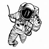 Astronaut Drawing Line Background Amazing Paintingvalley Collection Transparent Drawings Sketch Realistic sketch template