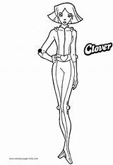 Coloring Pages Spies Totally Clover Cartoon Color Character Characters Sheets Kids Printable Fanpop Print Per Back sketch template