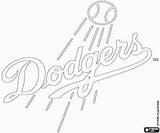 Dodgers Coloring Mlb Oncoloring Yankees sketch template