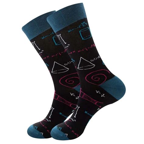 colorful mens socks harajuku colorful happy funny symbol international chess geometric formula