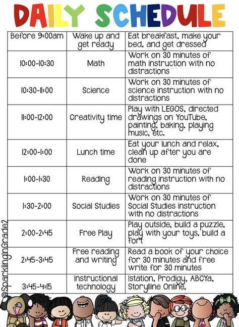 homeschool daily schedule homeschool daily schedule homeschool