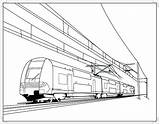 Train Coloring Pages Drawing Electric Railroad Crossing Bullet Caboose Cable Speed Lego Printable Trains Color Drawings Freight Getdrawings Rail Kids sketch template