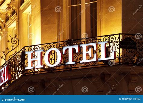 hotel sign stock image image  tourism city copy