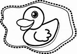 Duck Coloring Wecoloringpage sketch template