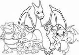 Pokeball Charmander Bulbasaur Ash Starter Squirtle Pokémon sketch template