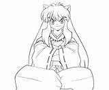 Coloring Inuyasha Pages Anime Popular Manga sketch template