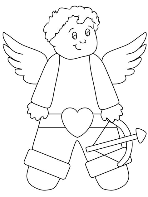 cupid valentines coloring pages coloring book