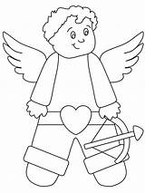 Coloring Pages Valentines Cupid Print Valentine Printable Color Sheets Kids Monkey Girls Advertisement Book Coloringpagebook sketch template
