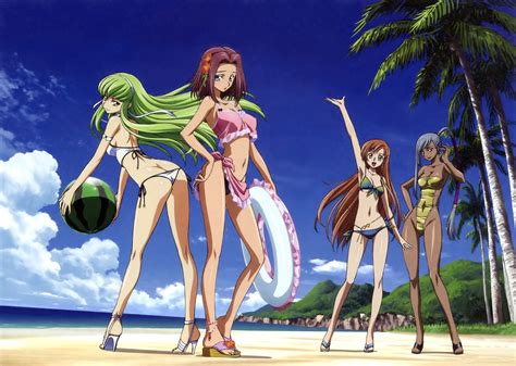 Wallpaper Illustration Anime Code Geass Bikini