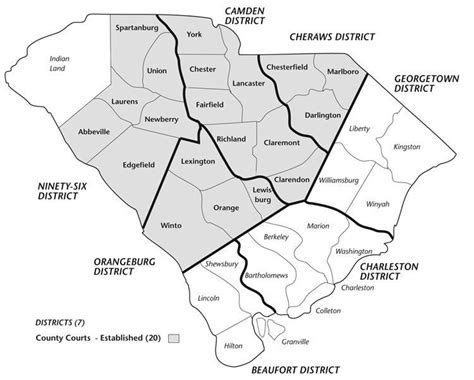 history  facts  south carolina counties  counties