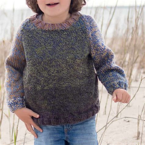 beginner kids sweater knitting pattern gina michele