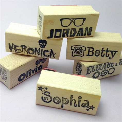personalized  custom rubber stamp theme party  radstamps