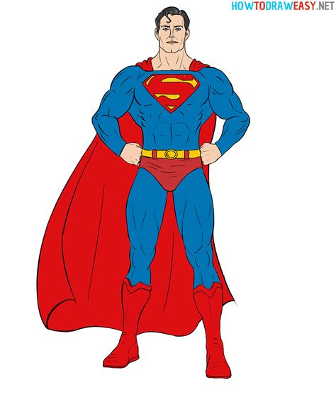 draw superman   draw easy