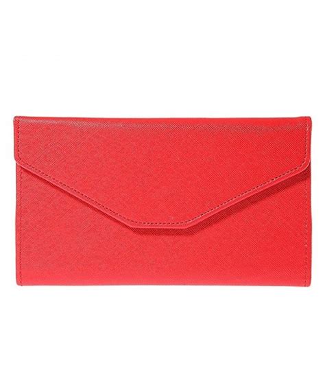 womens envelope clutch wallet red cbwh