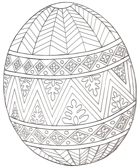 printable easter egg coloring pages  adults