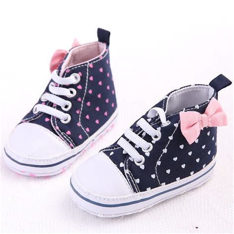 pair dots heart autumn lace   walkers sneakers shoes toddler