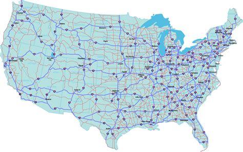 map  interstate system