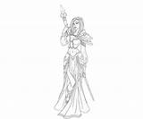 Jaina Proudmoore Character Coloring sketch template