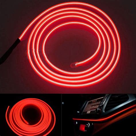 red car interior lights