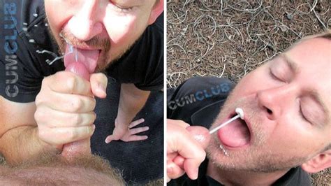 Swallowing Cum Trailside Outdoor Sex Almost Caught