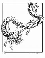 Dragon Chinese Coloring Pages Gif sketch template