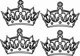 Crown Coloring Crowns Prince Book Four Drawing Tattoo Clip Vector Cliparts Clker Clipart Large Paintingvalley Collection sketch template