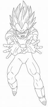 Vegeta Majin Goku sketch template