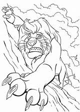 Lion King Coloring Mufasa Pages Holding Falling Rock Printable Tight Animation Movies Disney Color Drawing Drawings Getcolorings Getdrawings Mu Print sketch template