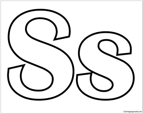 classic letter  coloring page  printable coloring pages