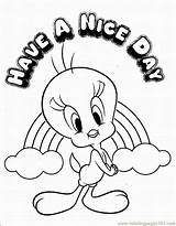 Tweety Cartoon Looney Tunes Bestcoloringpagesforkids Everfreecoloring Coloringhome sketch template