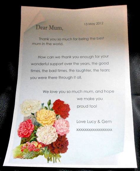 letter ideas mothers day cards mothers day crafts