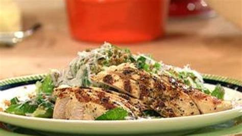 Grilled Chicken Caesar Salad With Brussels Sprouts Rachael Ray Show