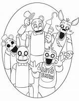 Coloring Pages Freddy Nights Toy Five Fnaf Getdrawings sketch template