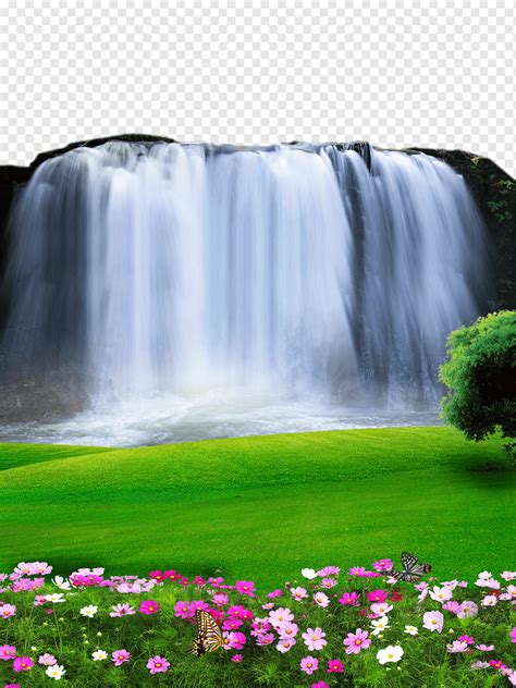 waterfalls time lapse graphy  waterfall landscape material landscape computer wallpaper