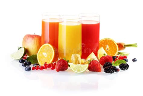 fruit frais avec des verres de jus photo stock image du decoration