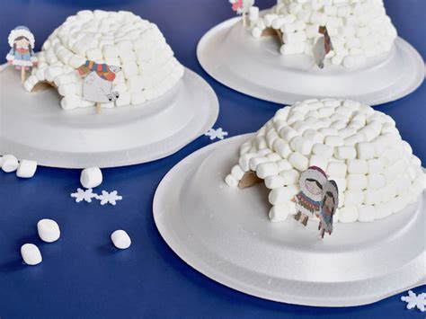 winter fun  kids create  amazing marshmallow igloo craft