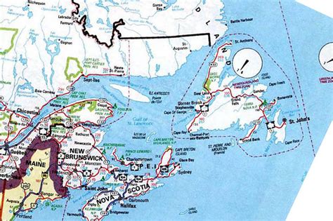 map  eastern canada