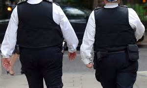 fat  crackdown police officers  unfit   beat face pay cut