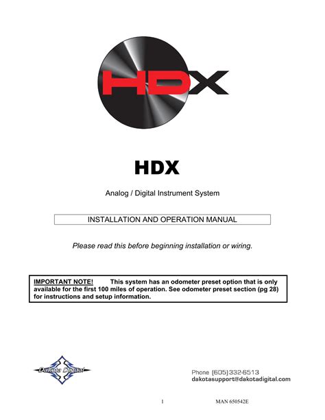 dakota digital hdx user manual manualzz