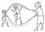 Jump Rope Coloring Pages sketch template