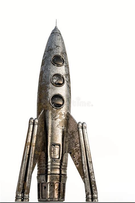 rocket isolated  white stock illustration illustration  spaceship