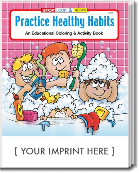 coloring book practice healthy habits coloring activity book