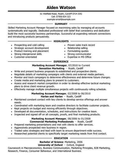 account manager qualifications resume  account manager resume