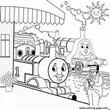 Thomas Train Coloring Pages Friends Kids Printable Drawing Worksheets Tank Print Colouring Emily Engine Color Sheets Cartoon Railway Star Table sketch template