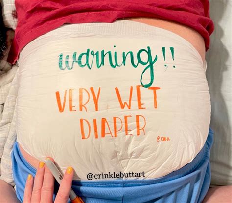 abdl diaper warning  wet diaper etsy