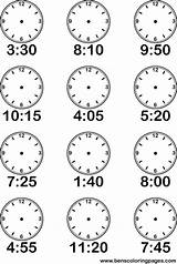 Coloring Clock Time Minute Preschool Drawing Handout Below Please Print Click sketch template
